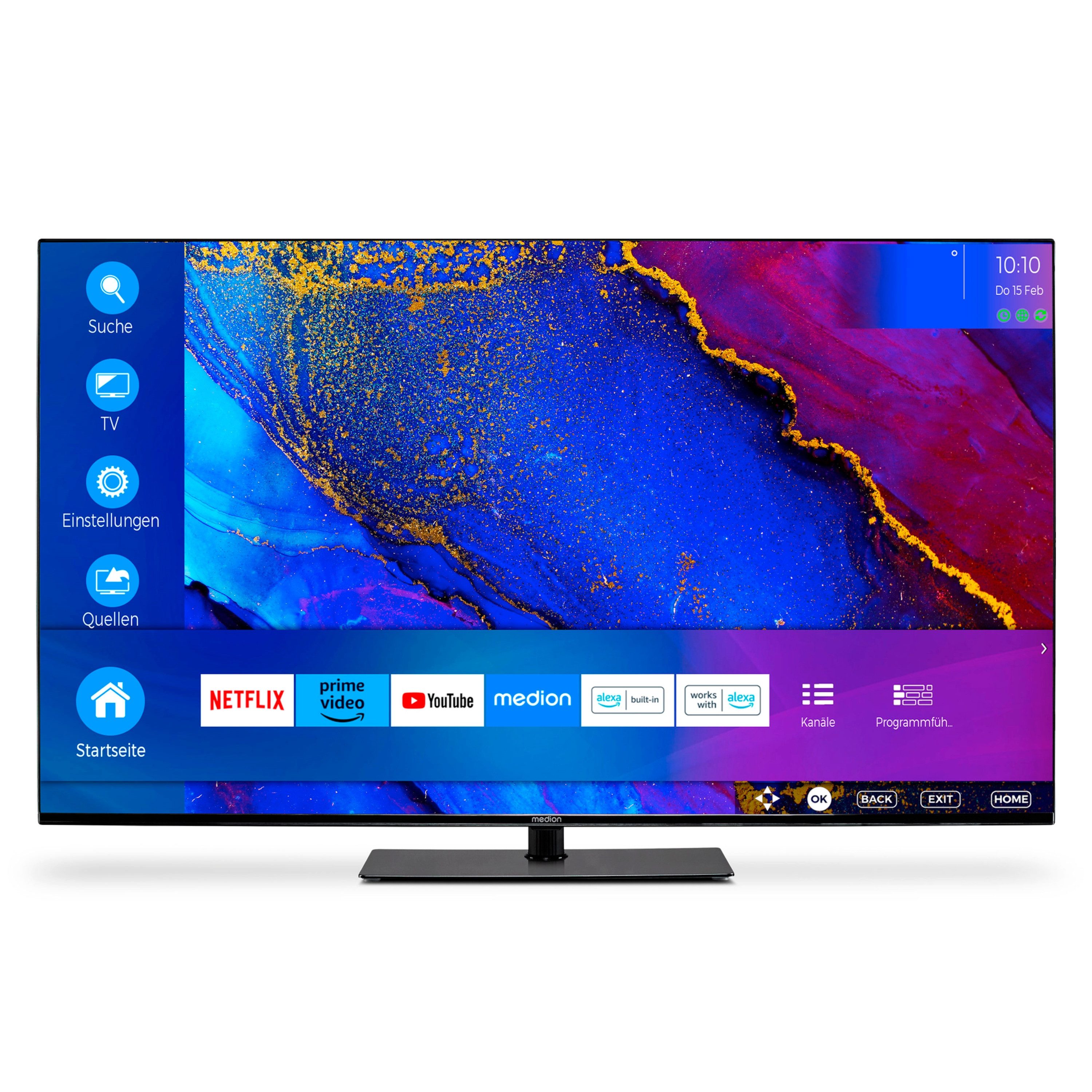 Medion® MD30731 LCD-LED Fernseher (125.7 cm/49.5 Zoll, 4K Ultra HD, Smart-TV, X15020)