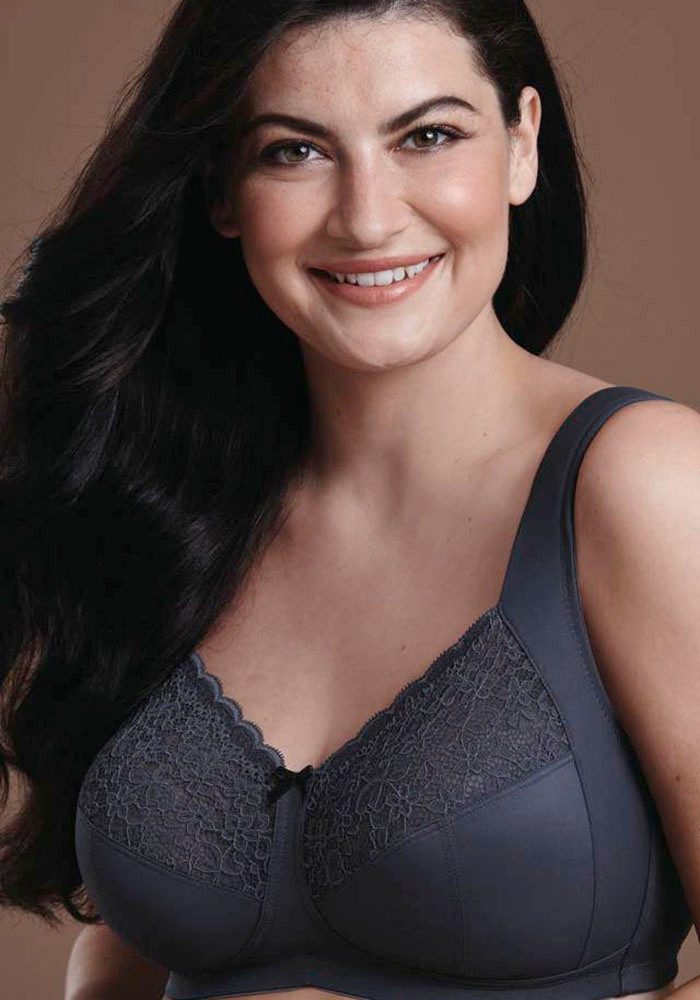 Anita since 1886 Entlastungs-BH Havanna Komfortträger, mit Spitze, Zierschleife, breite Träger, ohne Bügel