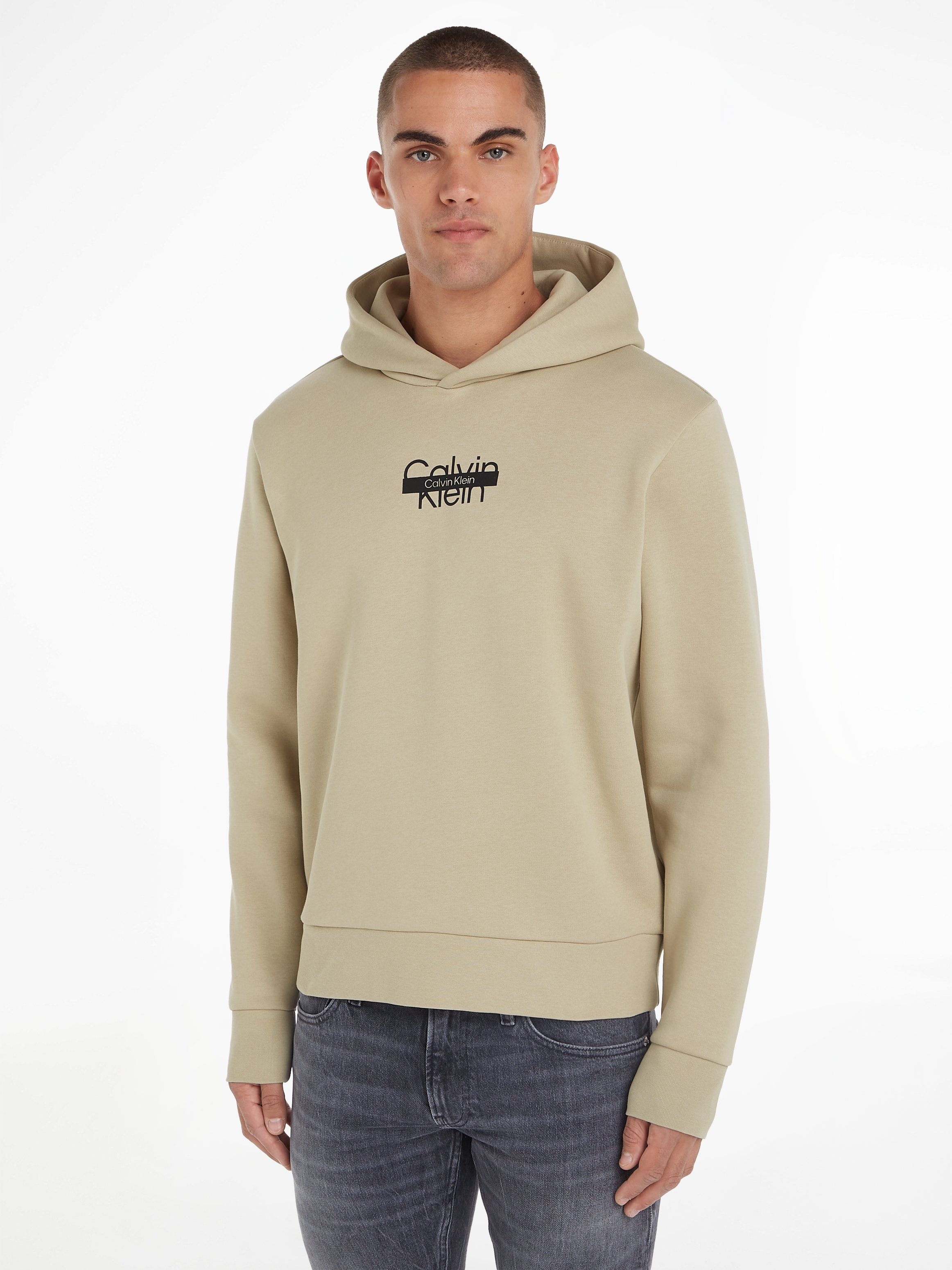 Calvin Klein Kapuzensweatshirt CUT THROUGH LOGO HOODIE