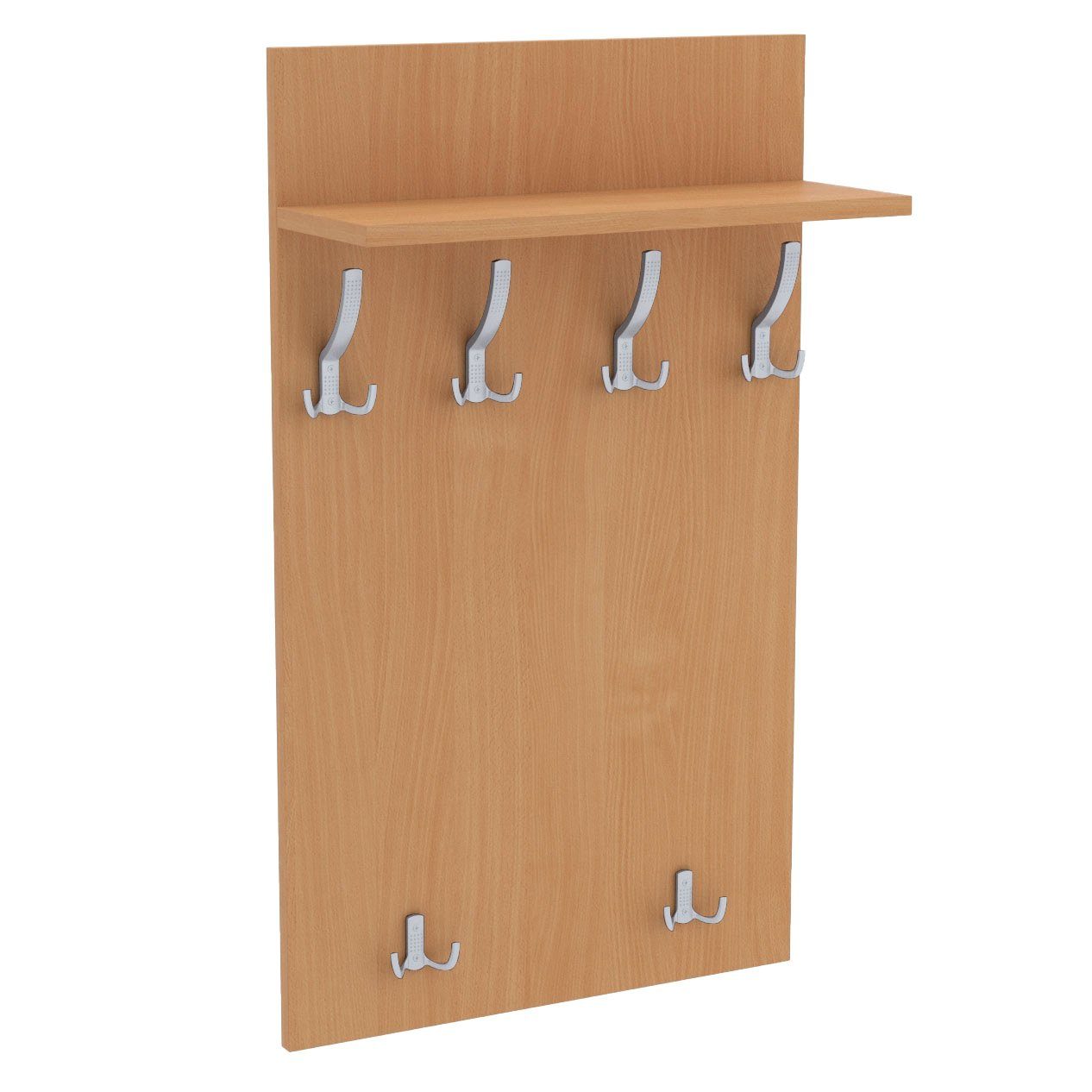 AKKE Garderobenhalter, MAXI Große Garderobe Aluminium Haken 2mm PVC Kantenumleimung