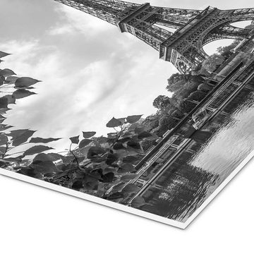 Posterlounge Forex-Bild Jan Christopher Becke, Eiffelturm, monochrom, Fotografie