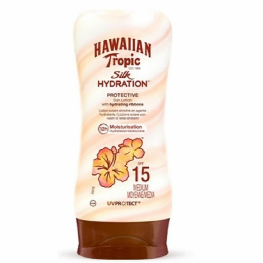 Hawaiian Tropic Sonnenschutzcreme Silk Hydration Protective Sun Lotion Spf15 180ml