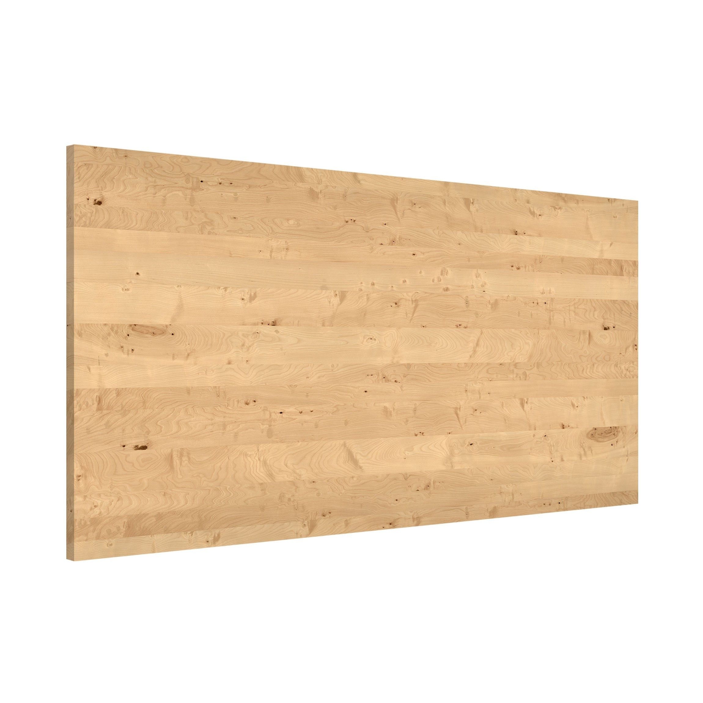 Bilderdepot24 Magnettafel Küche Holzoptik Apfelbirke, (1-tlg., günstig online kaufen