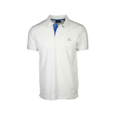 Gant Poloshirt weiß regular fit (1-tlg)