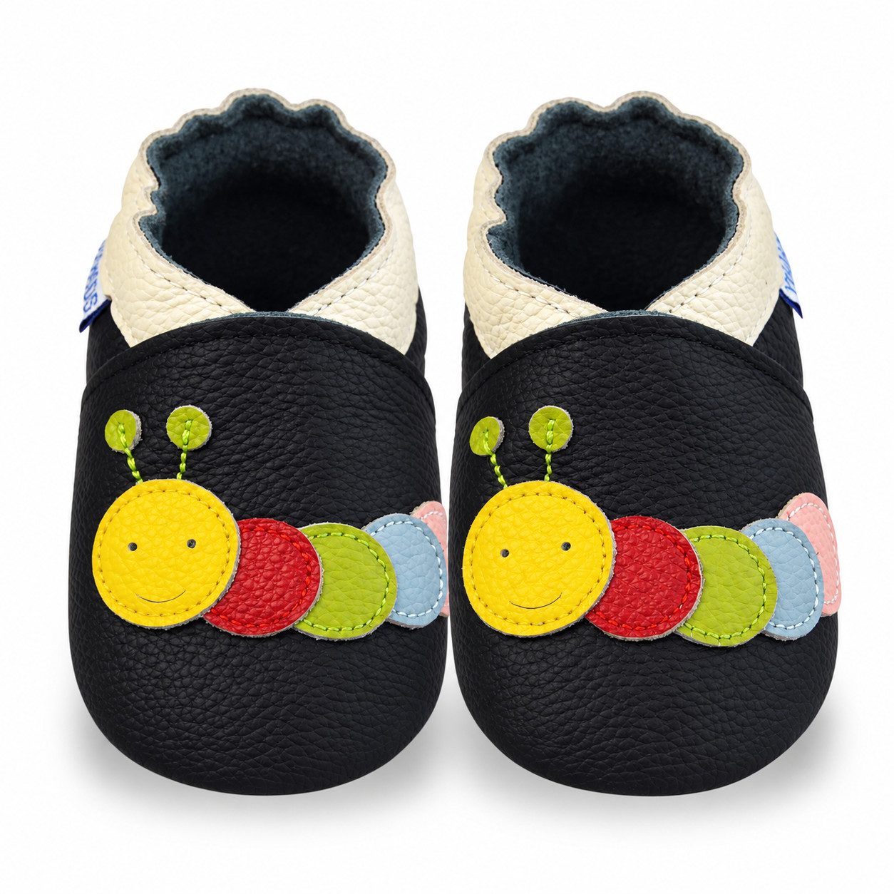 Yihakids Baby Krabbelschuhe Lauflernschuhe Hausschuhe Lederschuhe Raupe Krabbelschuh Rutschfest atmungsaktiv