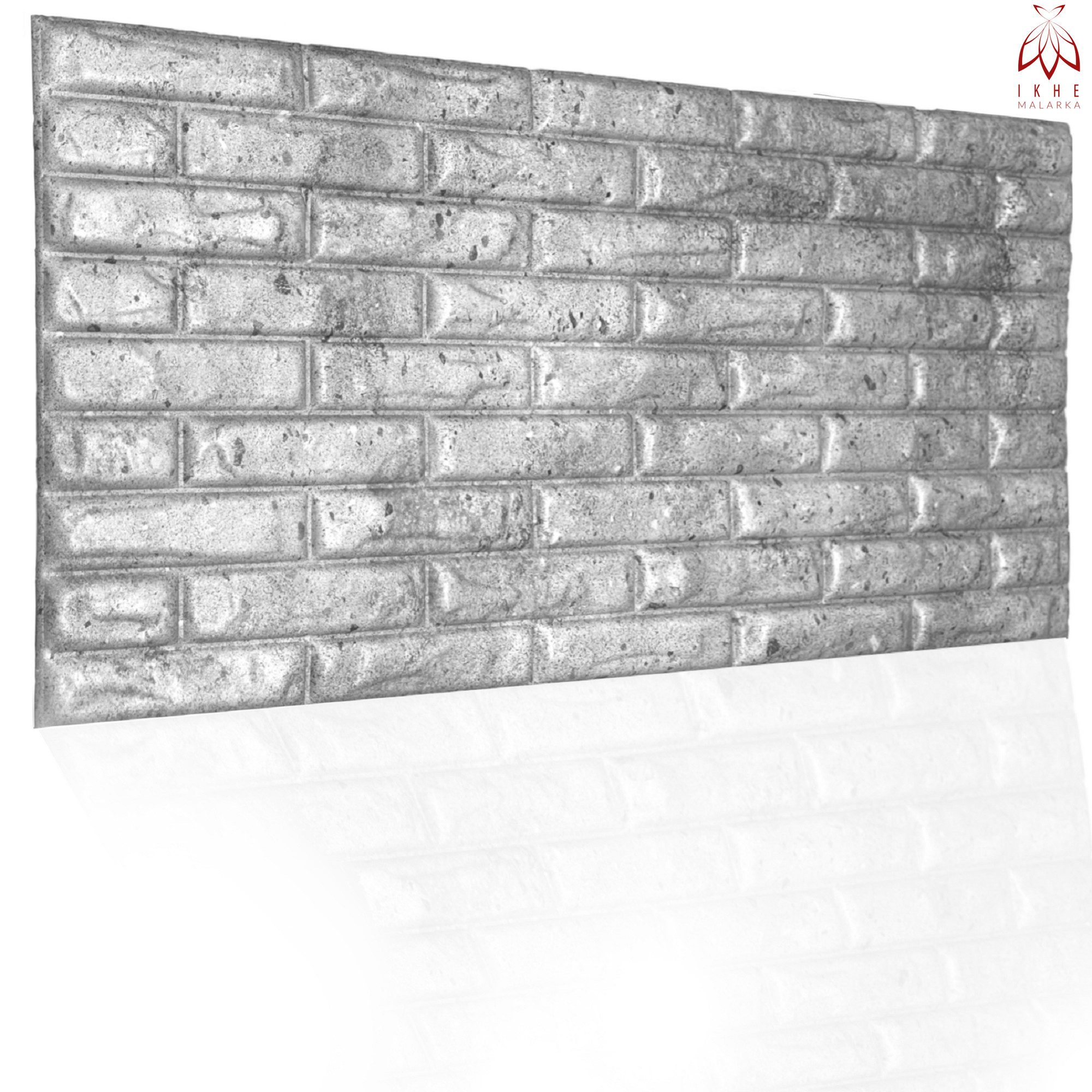 IKHEMalarka 3D Wandpaneel 4,10,16 Quadratmeter Polystyrol Deckenpaneele XL Brick, BxL: 50,00x100,00 cm, 0,50 qm, (20-tlg) Ziegeloptik Steinoptik Backstein Wandpaneele