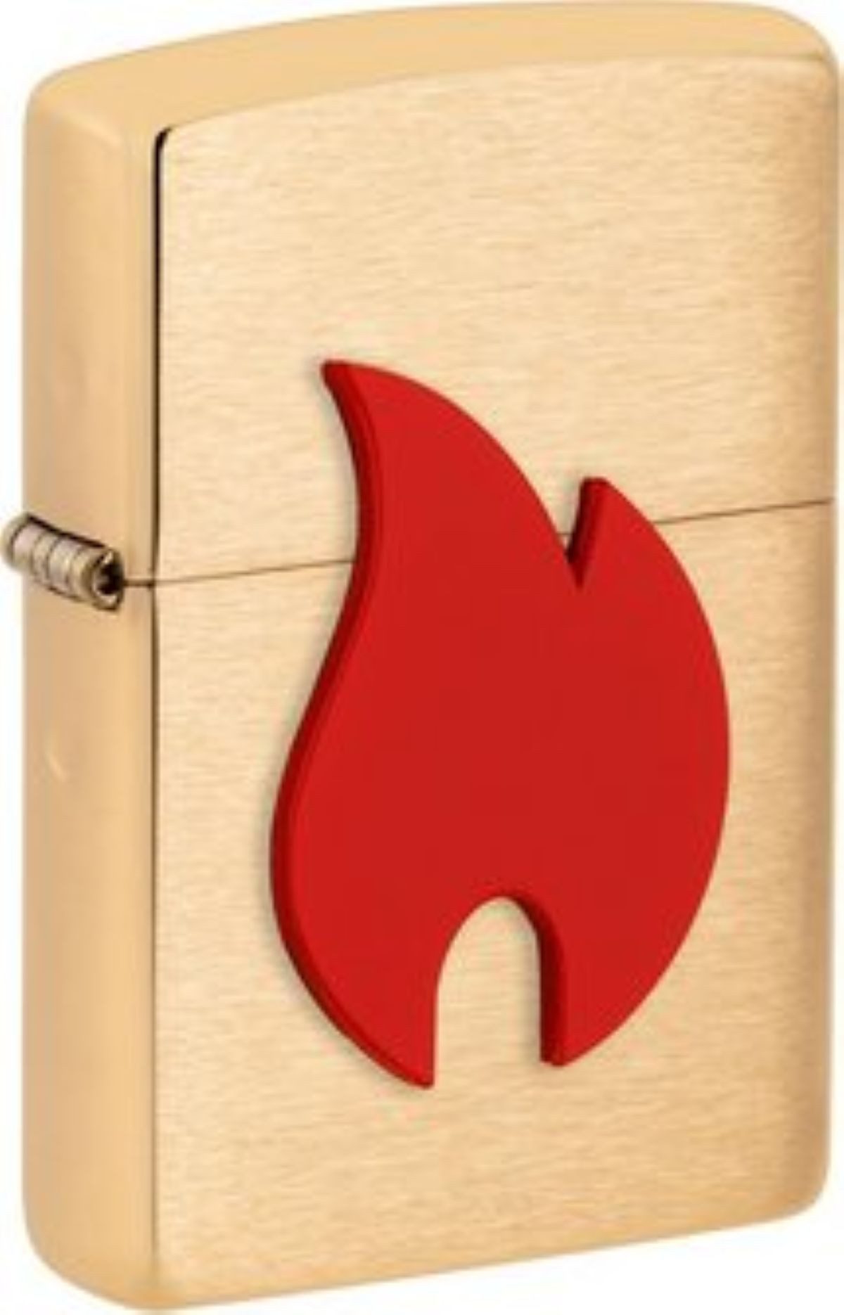 Zippo Feuerzeug Emblem Big Flame schwarz silber oder rot gold "Neuheit 2026", Zippo Neuheit 2026 - made in USA