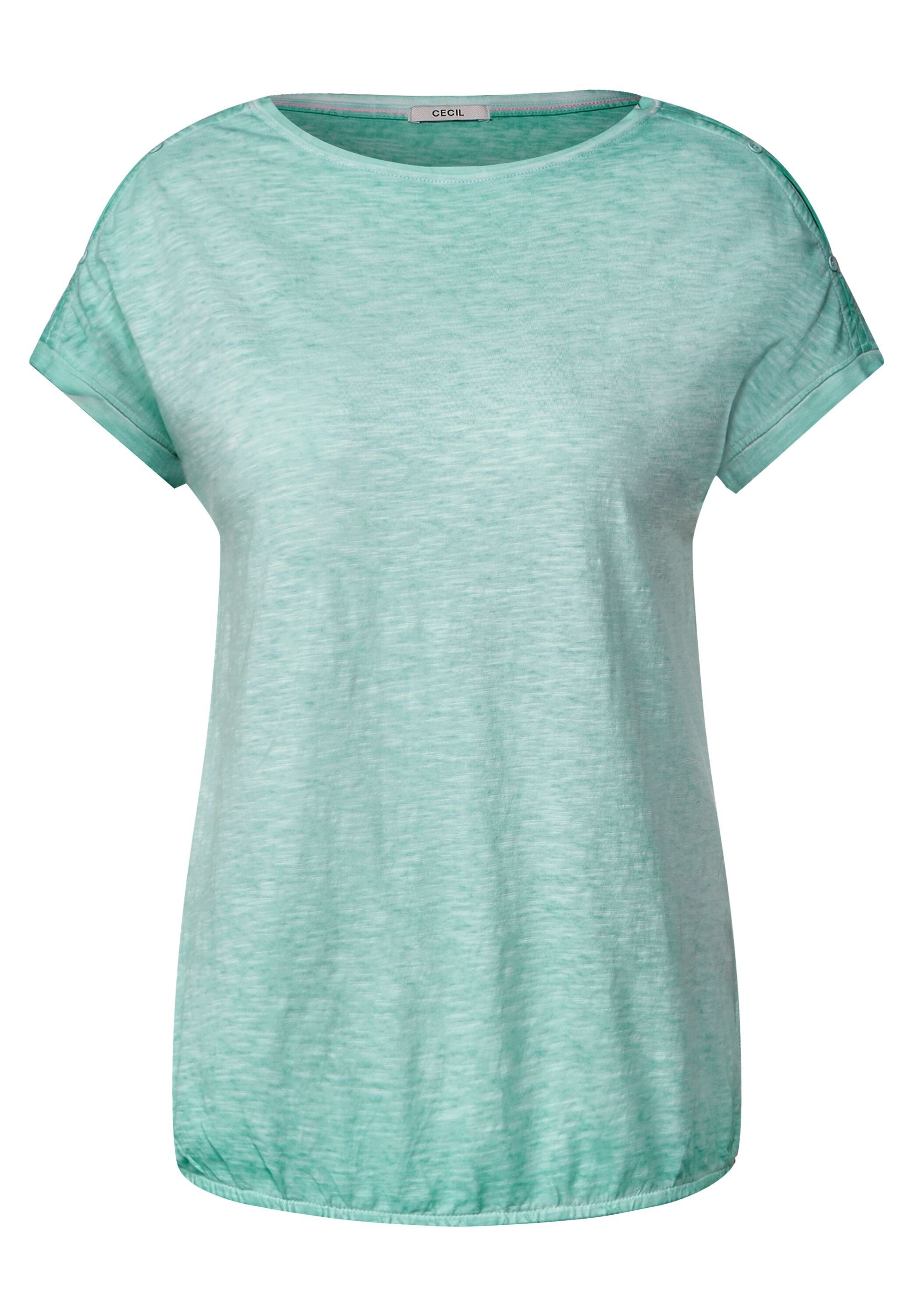 Cecil T-Shirt mit mint cool Flammgarn green