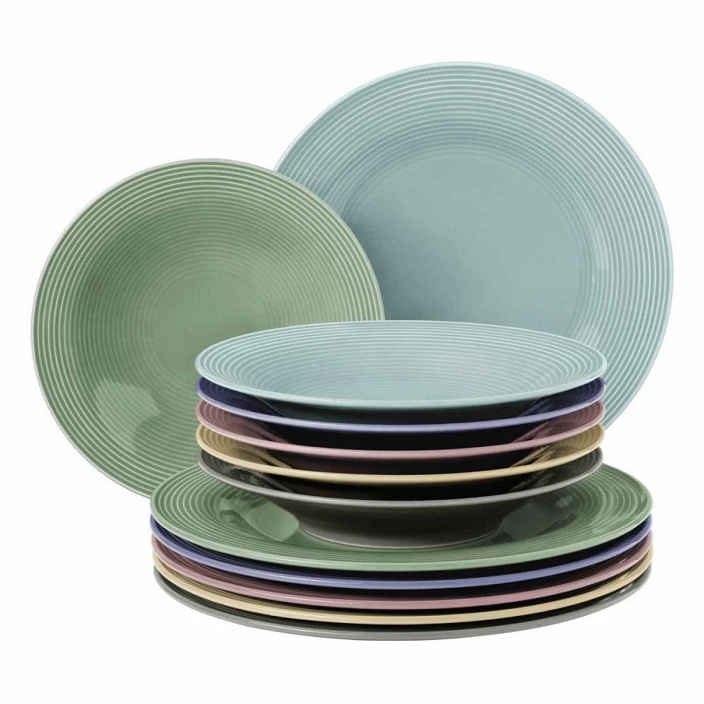 Seltmann Weiden Tafelservice Seltmann Weiden Beat Bunt Tafelservice 12 tlg., 6 Personen, Porzellan