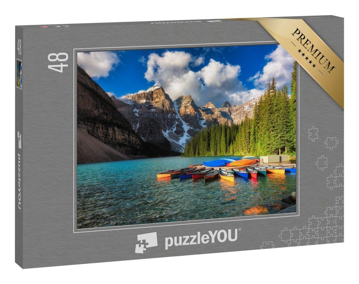puzzleYOU Puzzle Moraine-See, Banff-Nationalpark, Alberta, Kanada, 48  Puzzleteile, puzzleYOU-Kollektionen Kanada