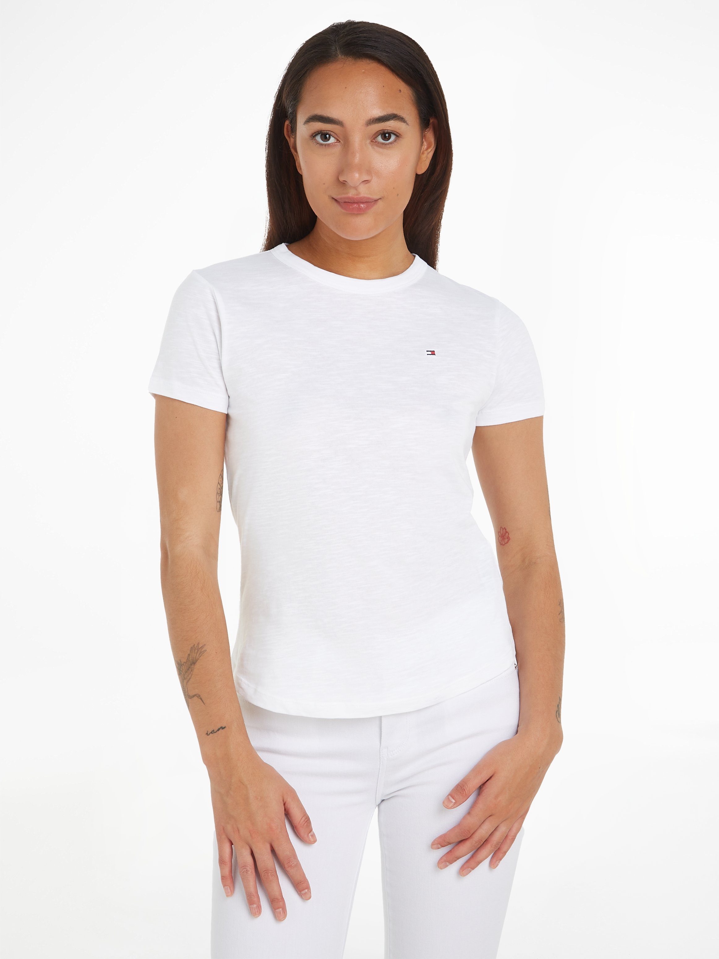 Tommy Hilfiger Rundhalsshirt 1985 SLIM SLUB günstig online kaufen