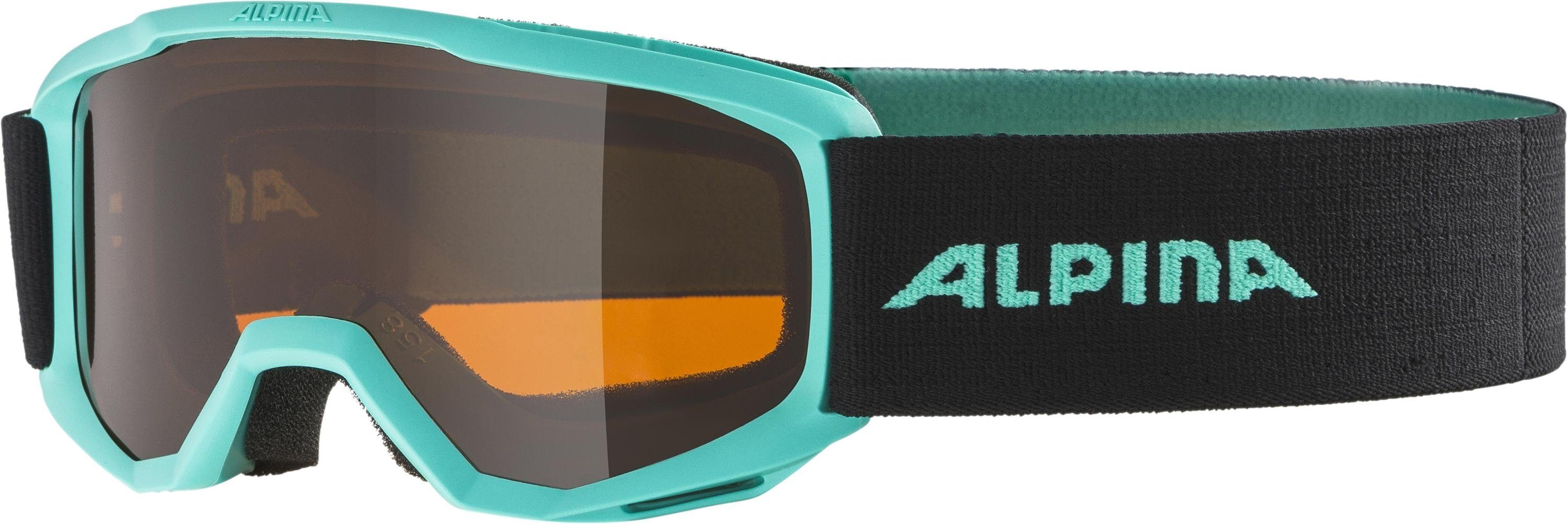 aqua Kinder Alpina matt Piney Skibrille Sports Alpina 472 Skibrille