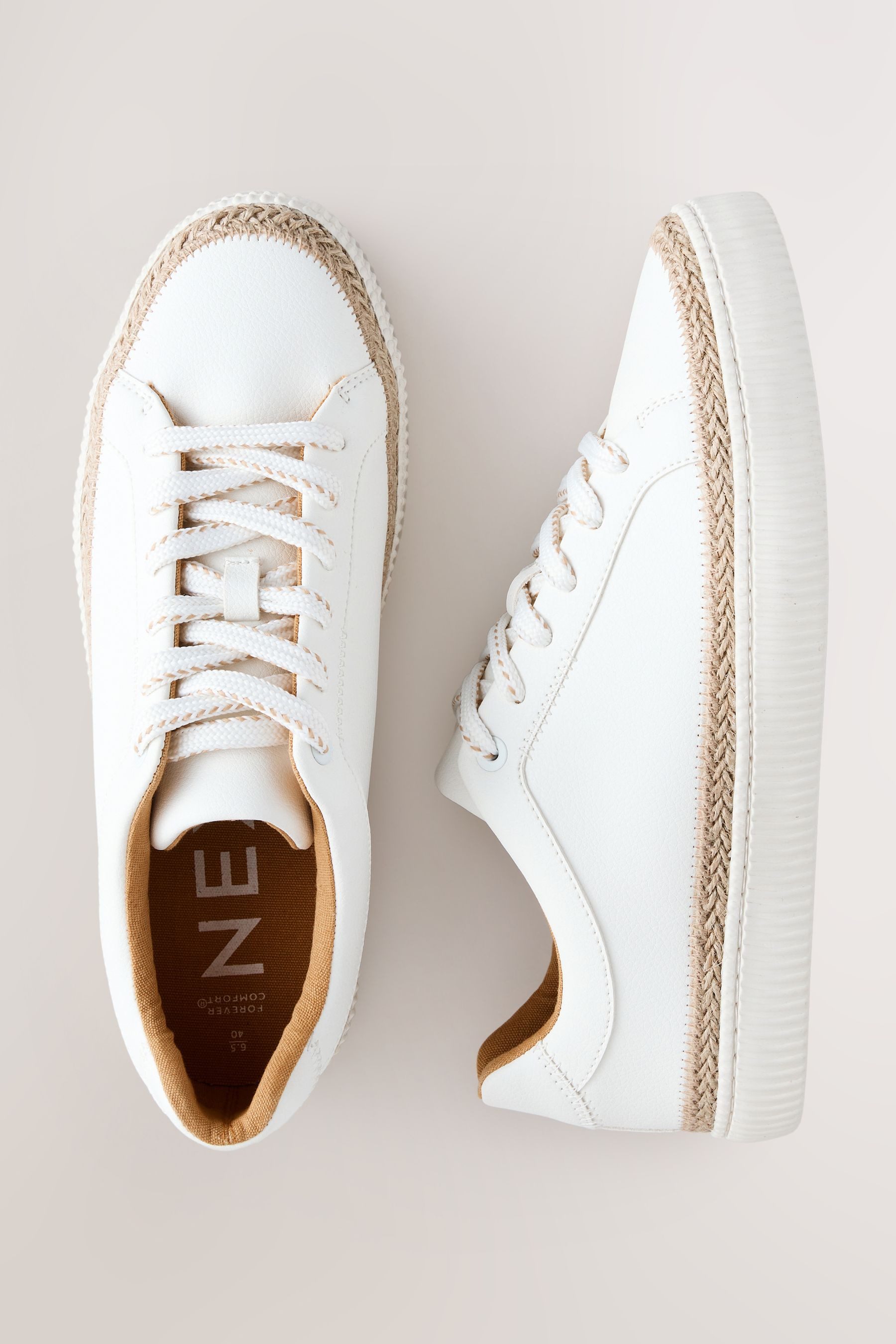 Next Forever Comfort® derbe Espadrilles-Schnürsneaker Sneaker günstig online kaufen