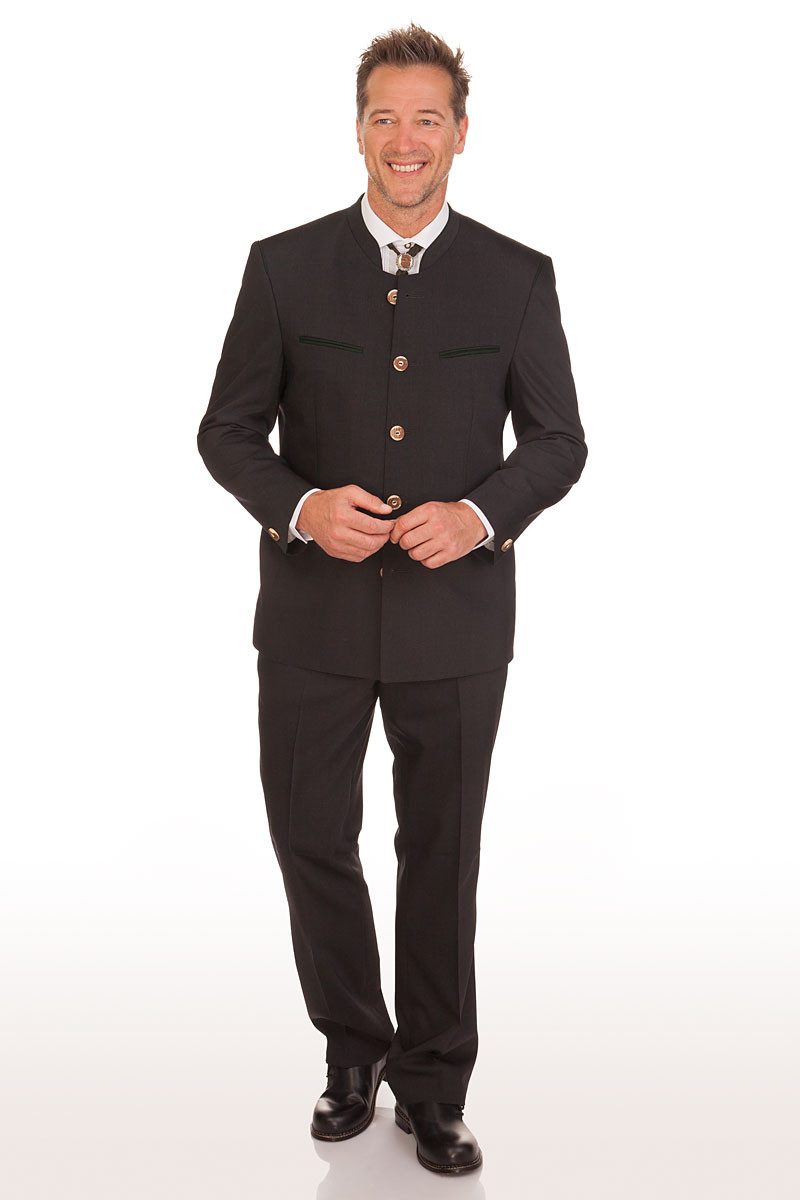 Klotz Trachtenlederhose Anzughose - ENRICO - anthrazit