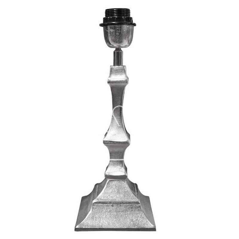 colmore Tischleuchte Lampe Lampenfuß Tisch Silber Quadratisch Klassisch Colmore 36 cm