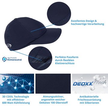 E.COOLINE Baseball Cap Powercool SX3 Basecap - aktiv kühlende Schirmmütze - stundenlange Kühlung durch Aktivierung mit Wasser Klimaanlage zum Anziehen