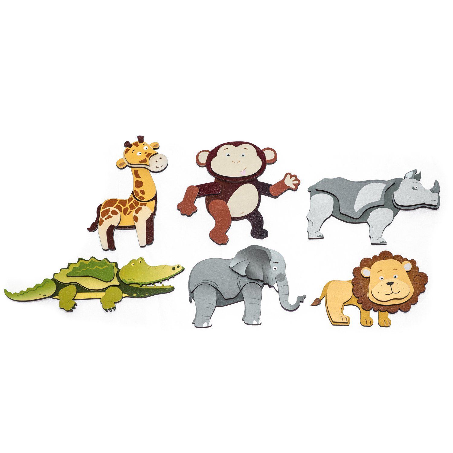 EDUPLAY Lernspielzeug Magnetpuzzle Wildtiere (0-St)