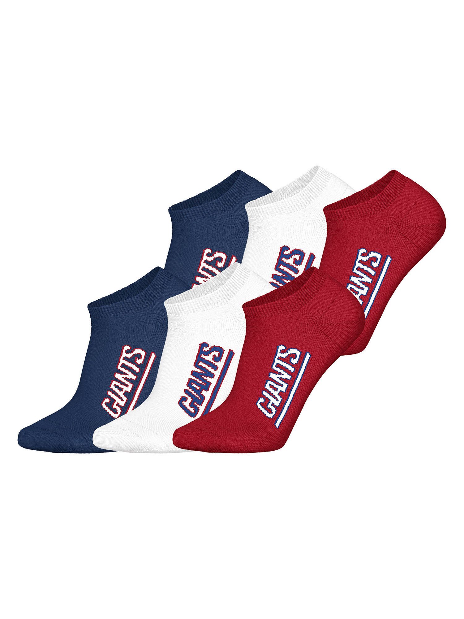 HUDDLE Freizeitsocken NY Giants Sneaker (6-Paar) Casual Socken, Alltagssocken, Bequeme Socken