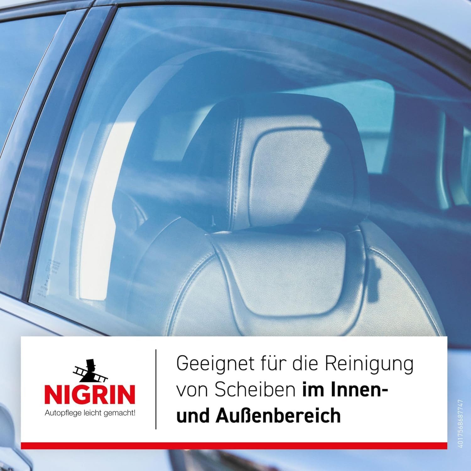 NIGRIN Scheibenreinigungs-Tücher Spender 20 Stück Scheibenreiniger (1x Scheiben-Reinigungstücher, [1-St. Scheiben-Reiniger 20 Tuch Glas-Reiniger Insekten Klare-Sicht Säubert)