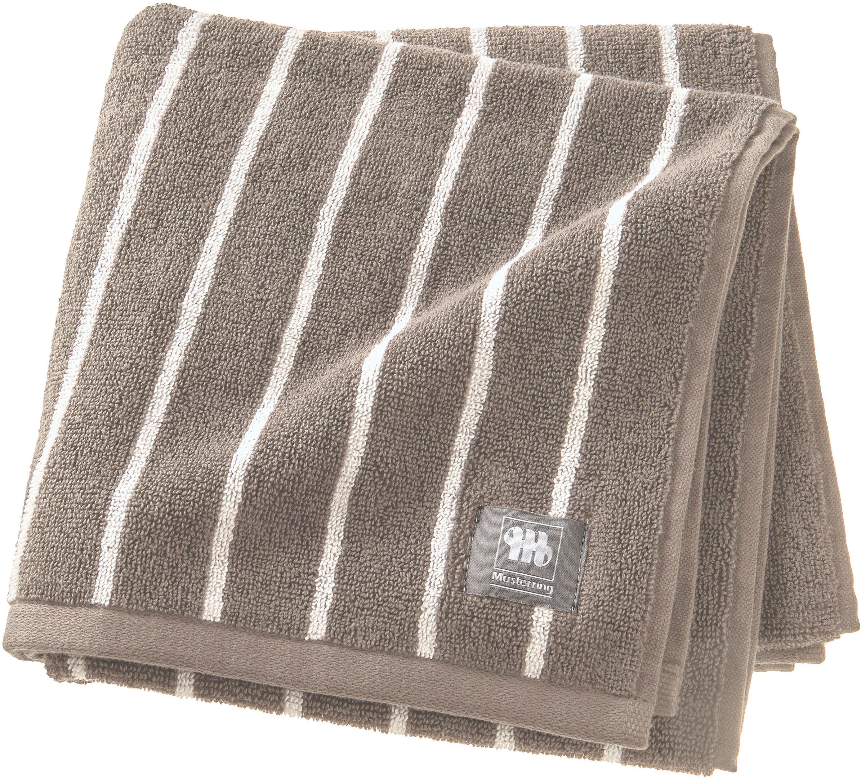 Musterring Handtuch Needlestripe, Jacquard (1-St), hautschmeichelnd, günstig online kaufen