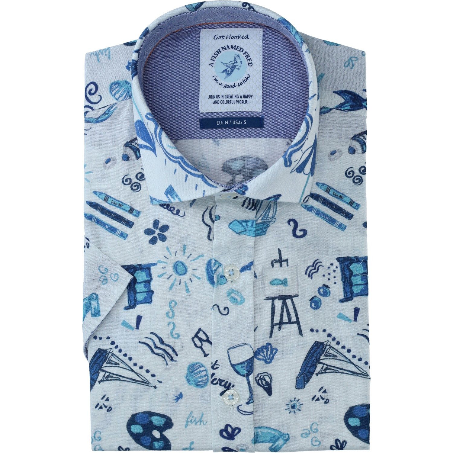 A Fish named Fred Kurzarmhemd