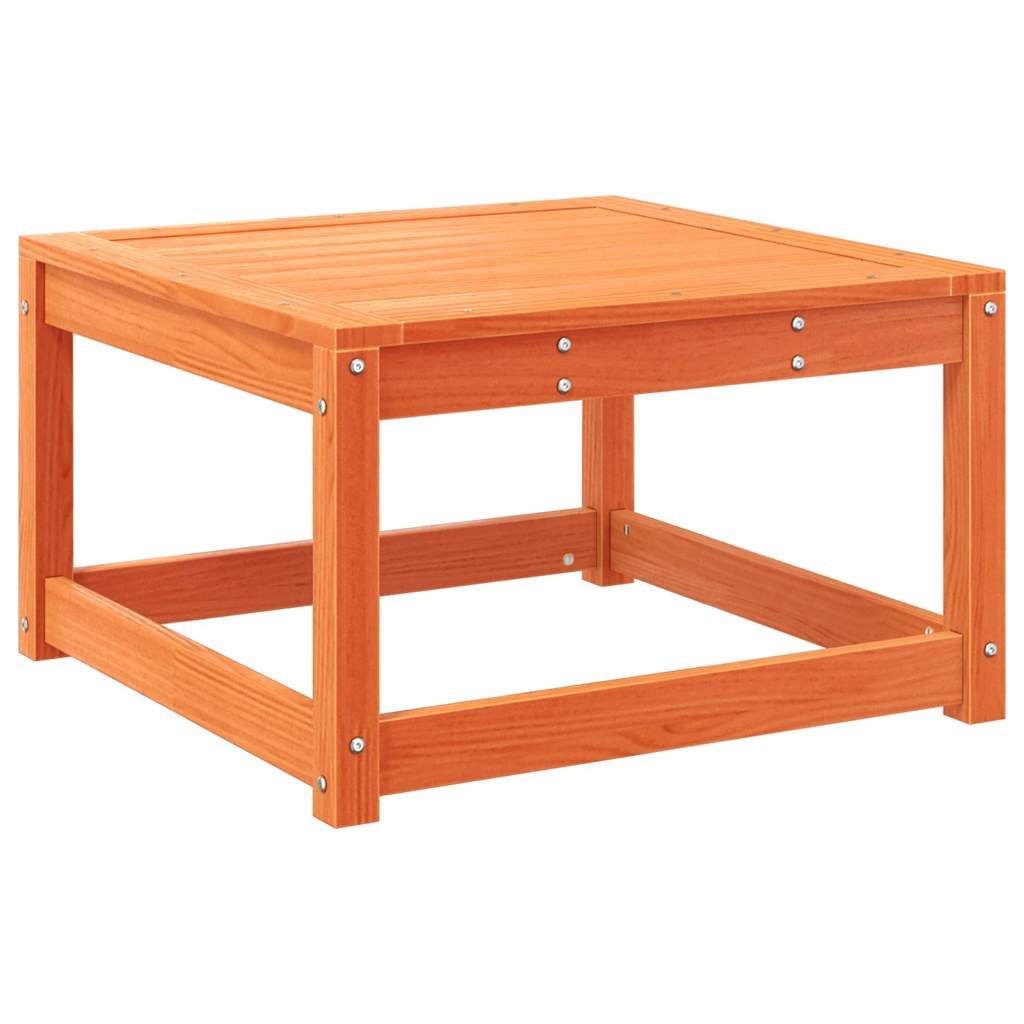 vidaXL Loungesofa Gartenhocker Wachsbraun Massivholz Kiefer
