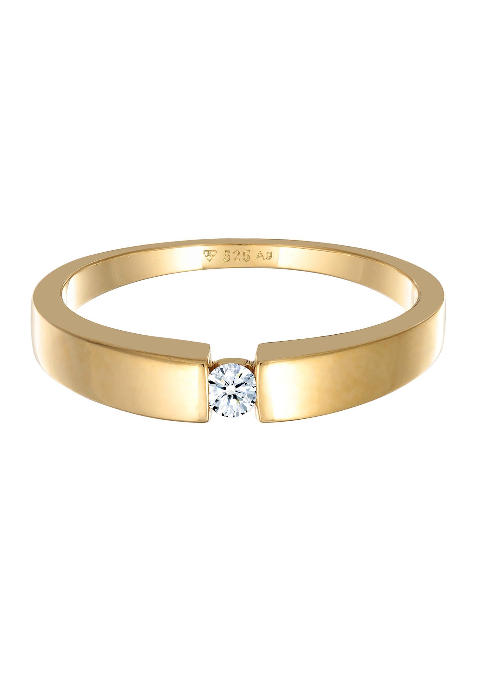 Elli DIAMONDS Verlobungsring Klassisch Bandring Diamant günstig online kaufen