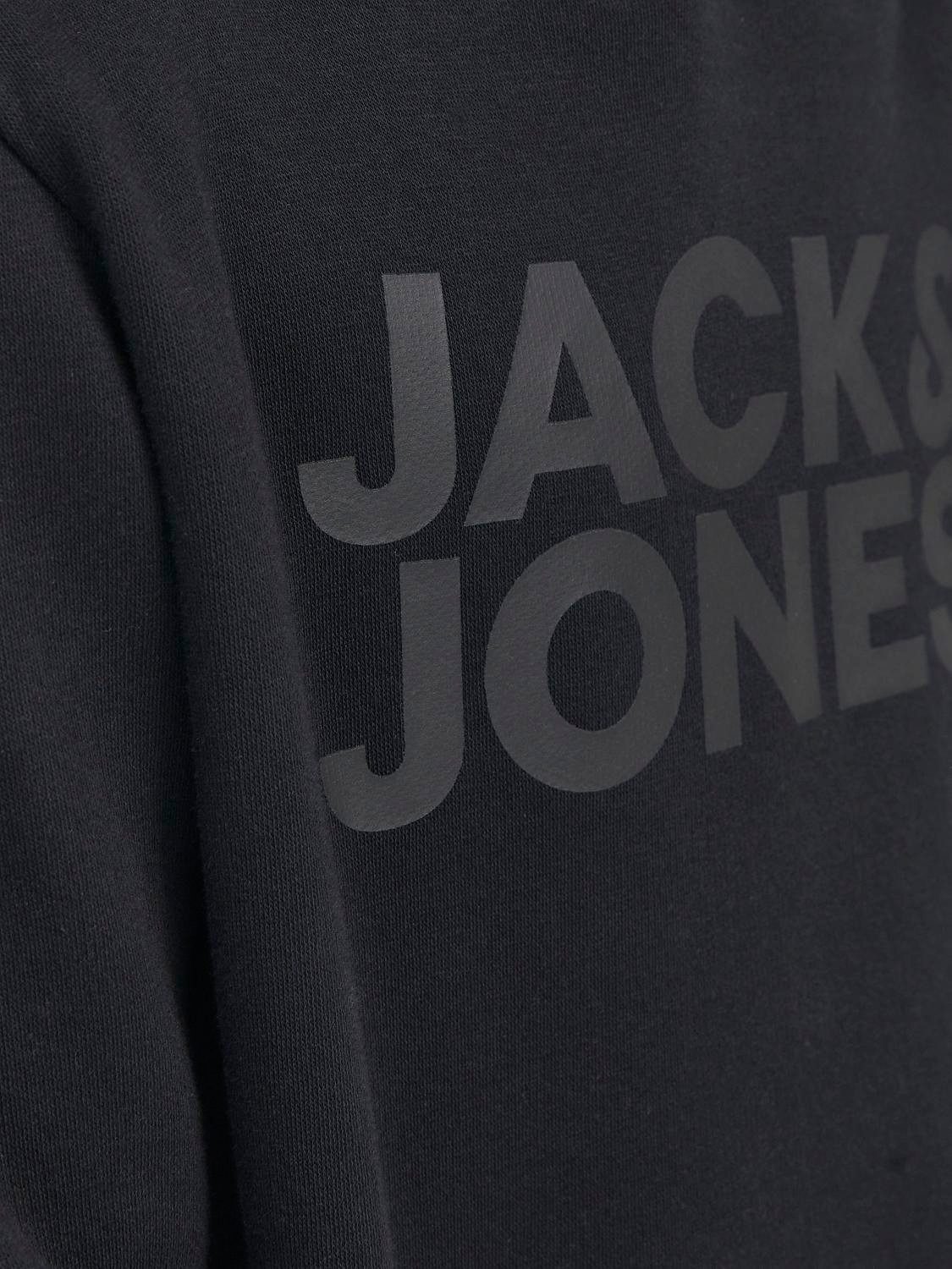 Jack & Jones Junior Kapuzensweatshirt JJECORP mit Druck, Kängurutasche, pflegeleicht Baumwollmischung, regular fit
