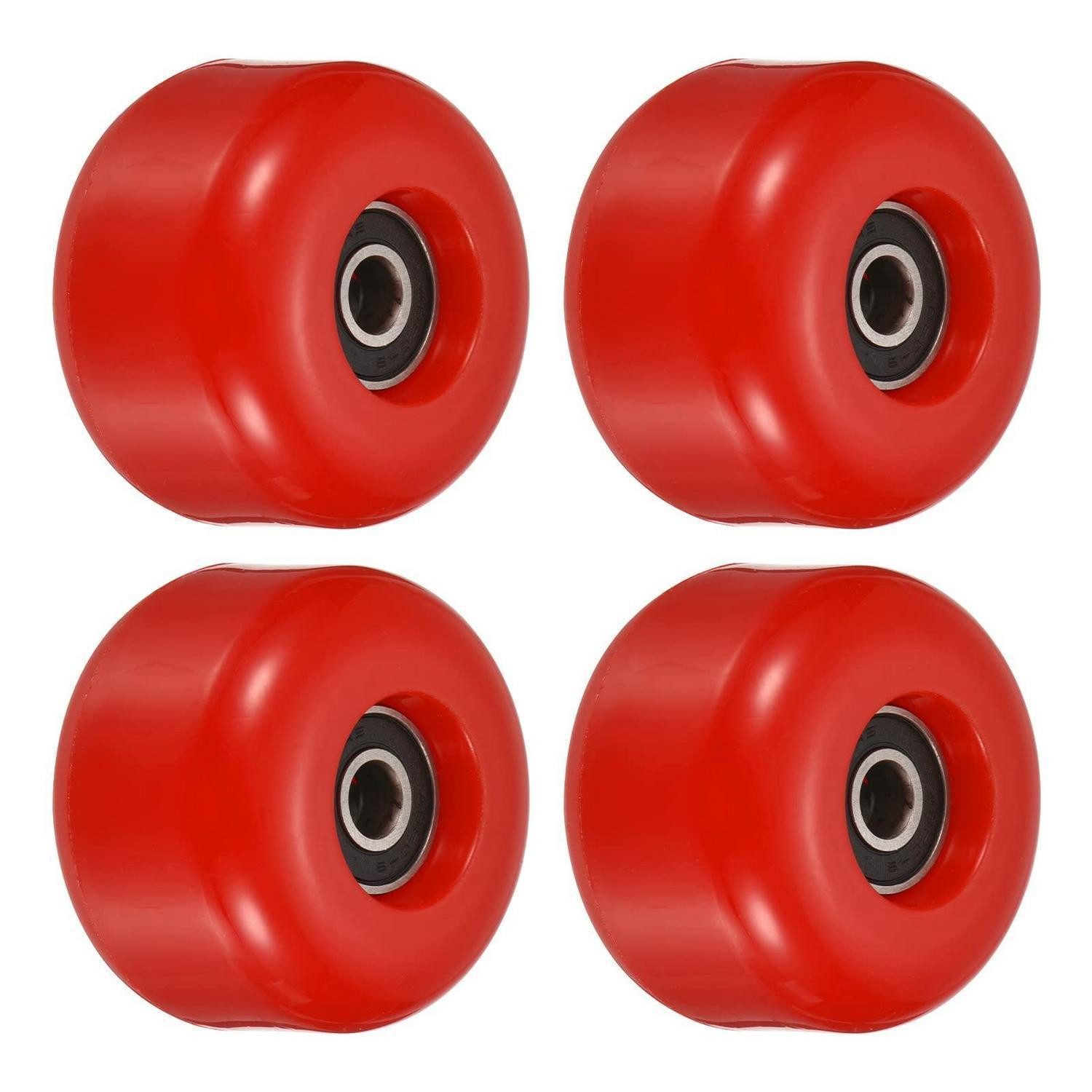 LuxusKollektion Skateboard Skateboard Rollen 36x54mm Rot 85A mit Lager (4-St)