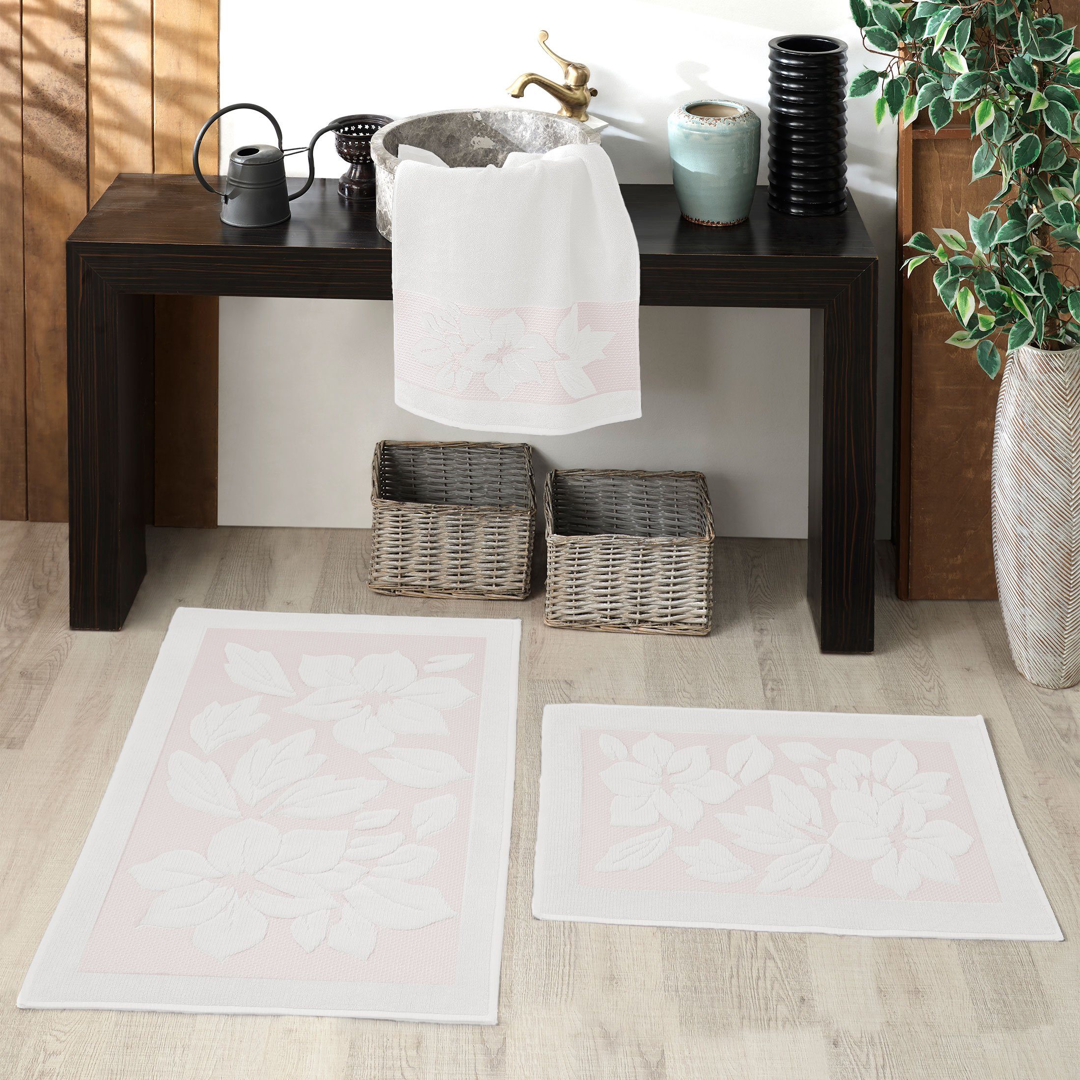 Nurpak Badematte Set 3 teilig Derya günstig online kaufen