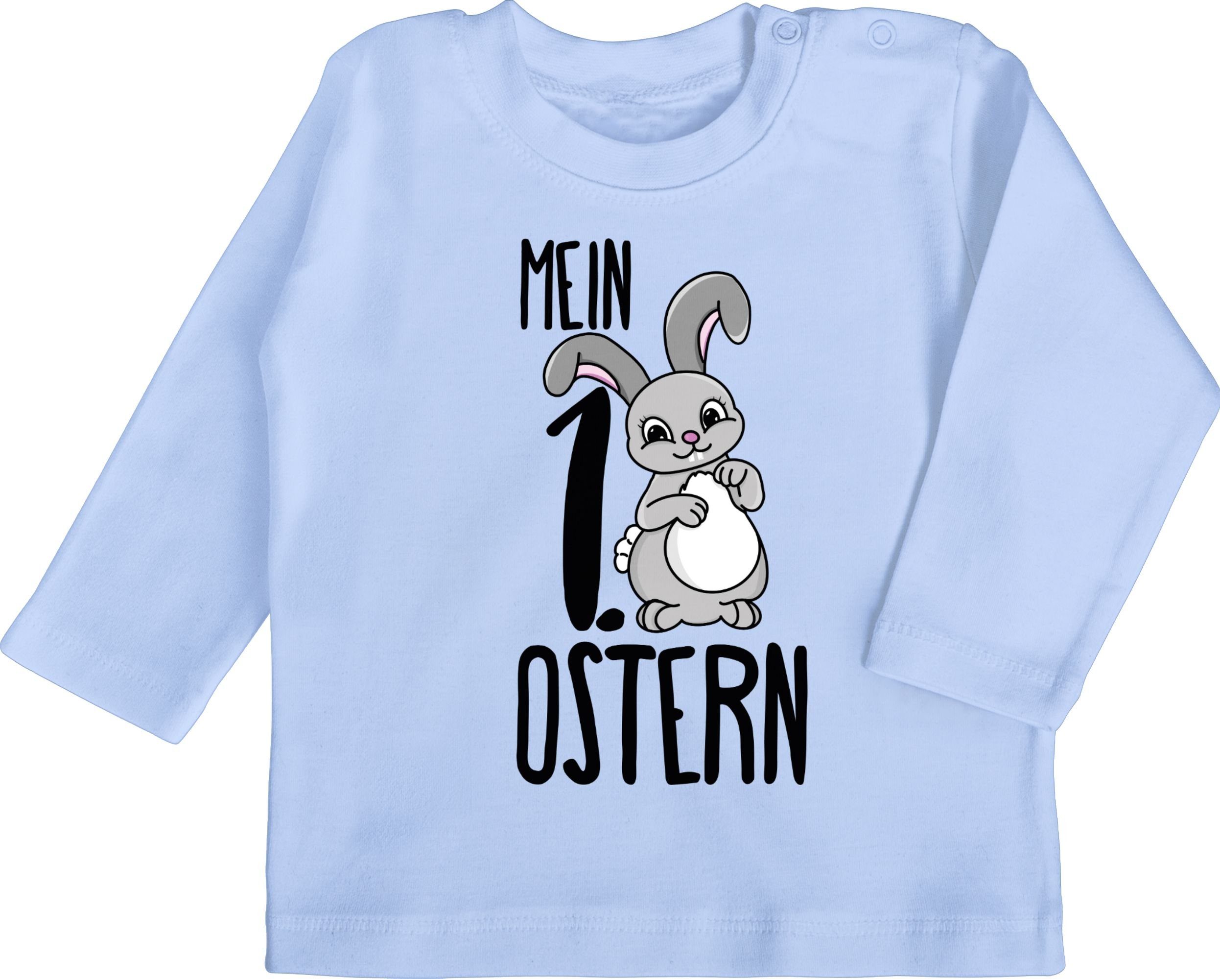T-Shirt erstes 1 Ostern Hase Mein Ostergeschenke Babyblau Shirtracer