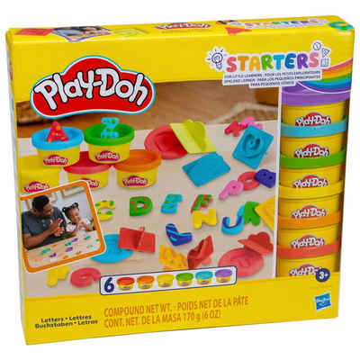 Play-Doh Knete Play-Doh Starters spielend Lernen Knetwerkzeuge Knetset - Buchstaben (32-tlg), Buchstaben lernen A-Z Knete Formen