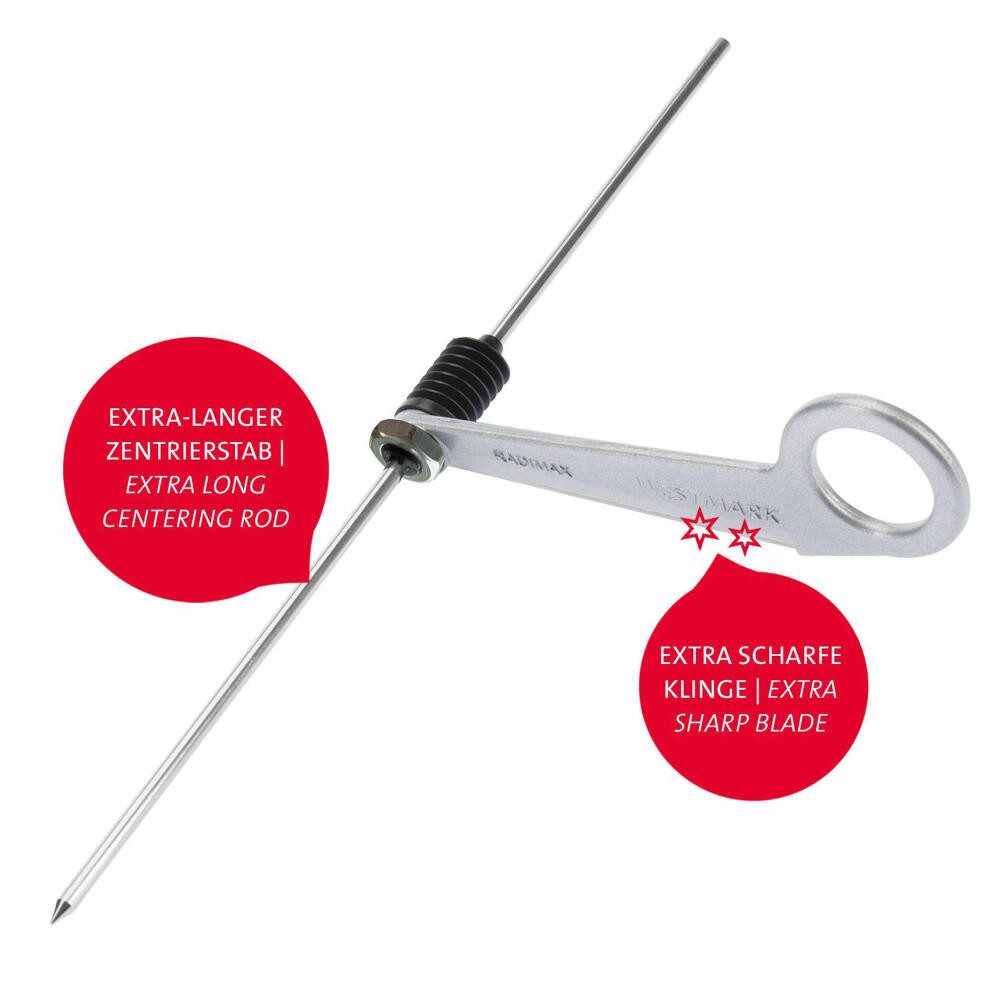 WESTMARK Gemüseschneider Rettich-/Spiralschneider mit langem Zentrierstab, Länge: 24 cm, Radima