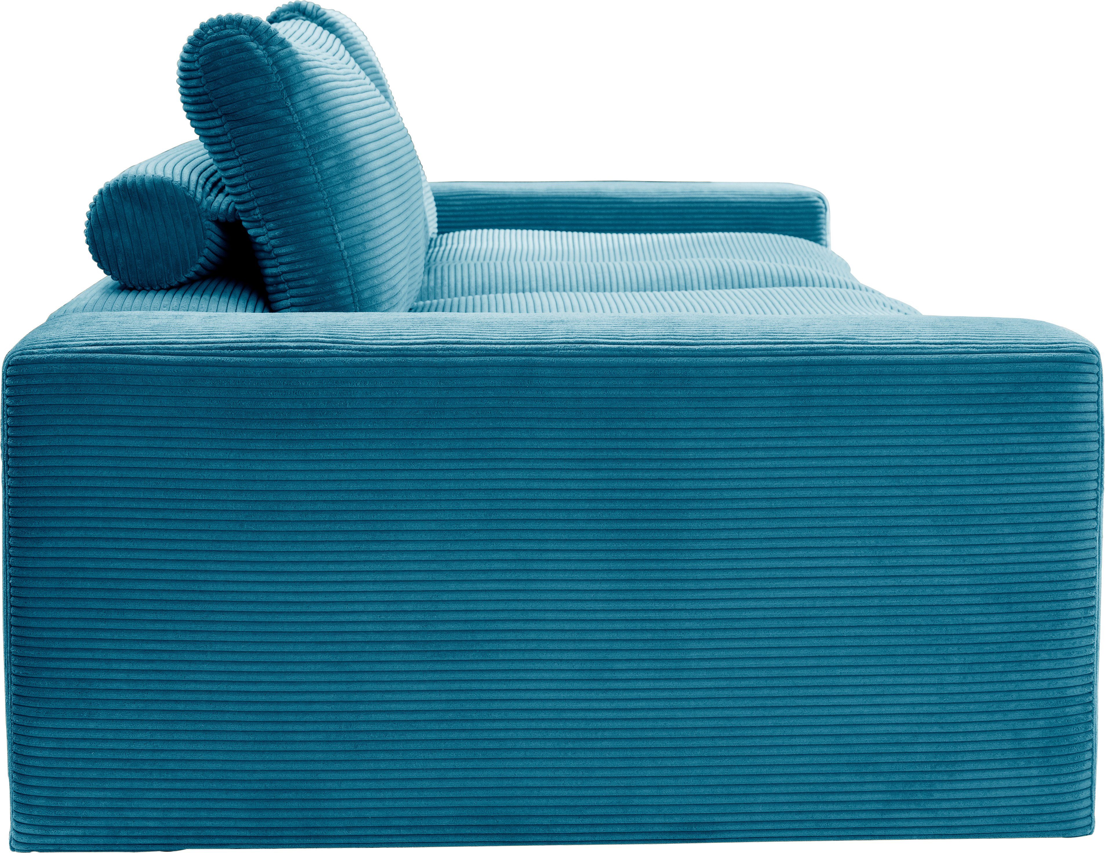 Big-Sofa Cord, mit Sitz und in Sandy, Rückenkissen losen alina