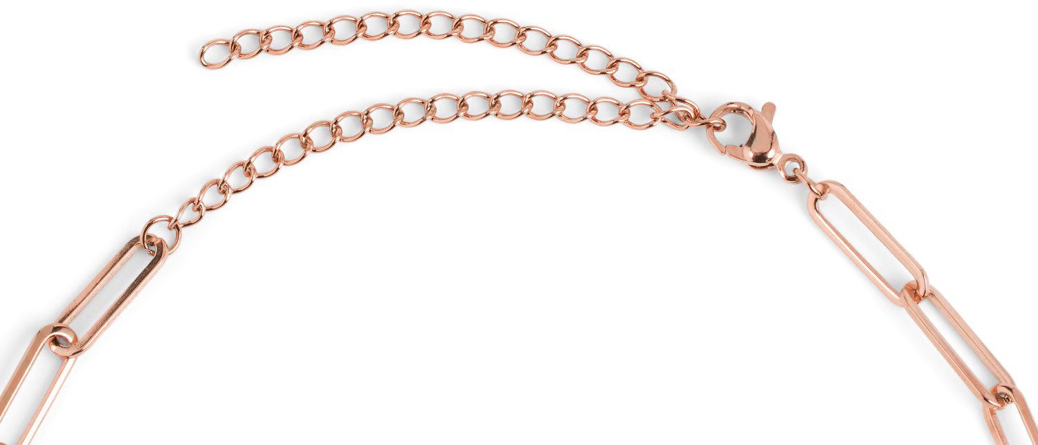 styleBREAKER Gliederkette Edelstahl Glieder Halskette (1-tlg)