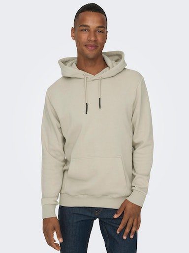 Silver ONLY HOODIE Kapuzensweatshirt Lining SWEAT & SONS NOOS ONSCERES