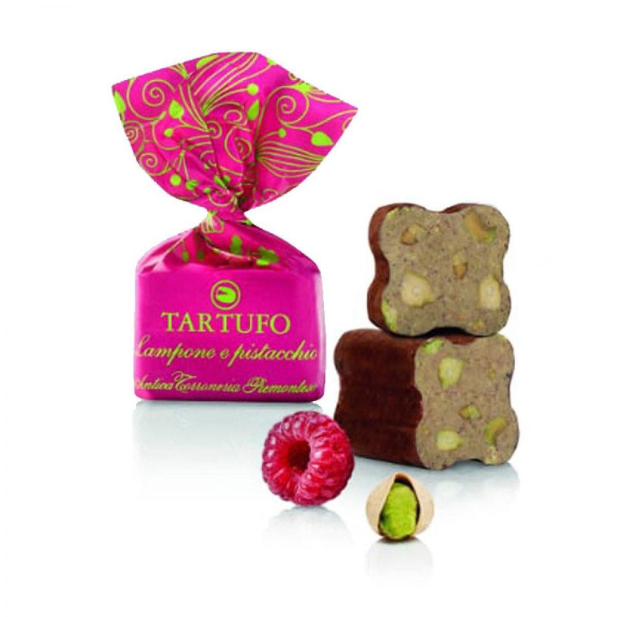 Greenomic Schokolade Tartufo Pistachio & Raspberry Antica Corronesia Piemontese (1 Stück)