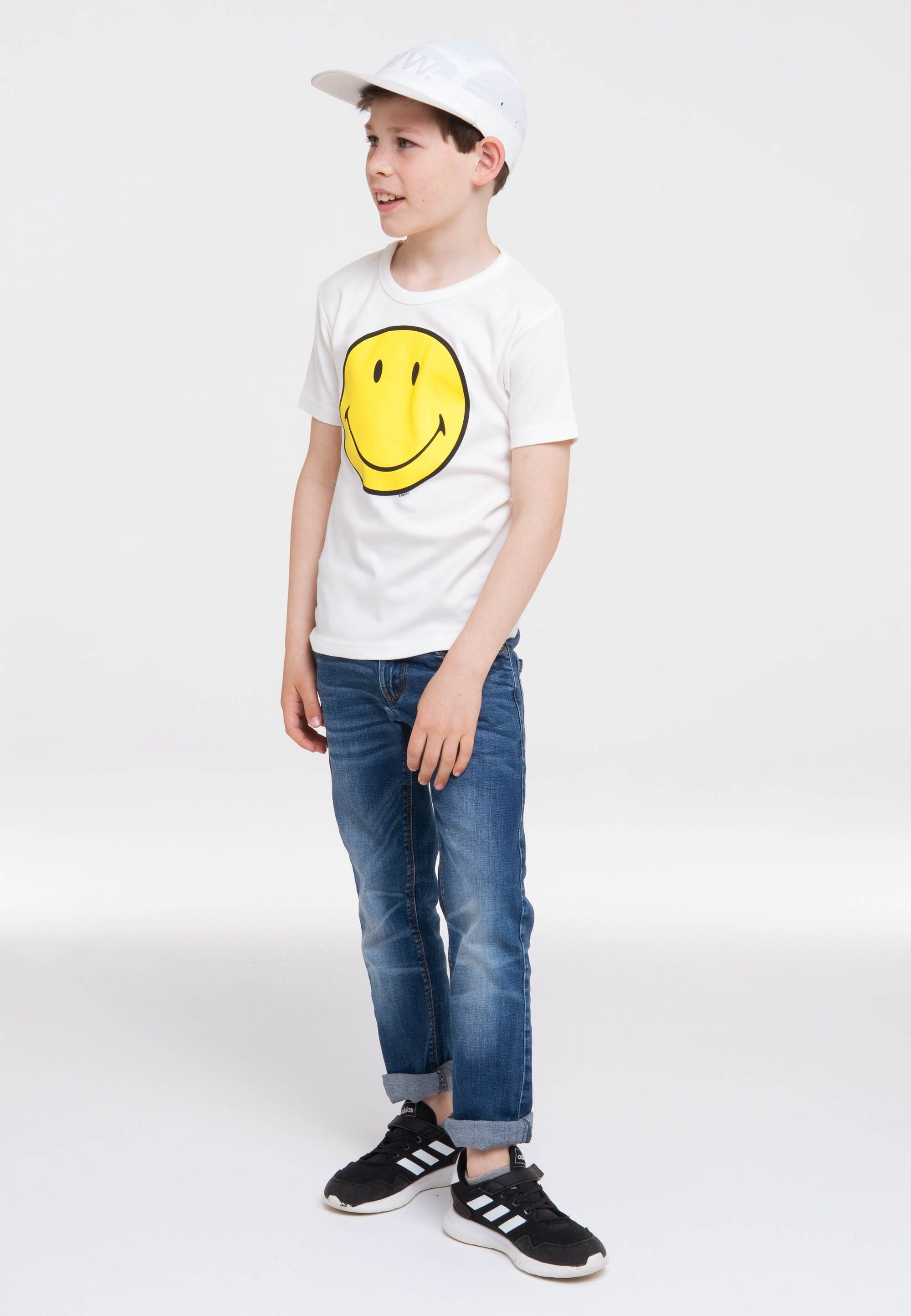 von Smiley-Design, Logoshirt T-Shirt T-Shirt für Face tollem Smiley in Kinder Smiley LOGOSHIRT