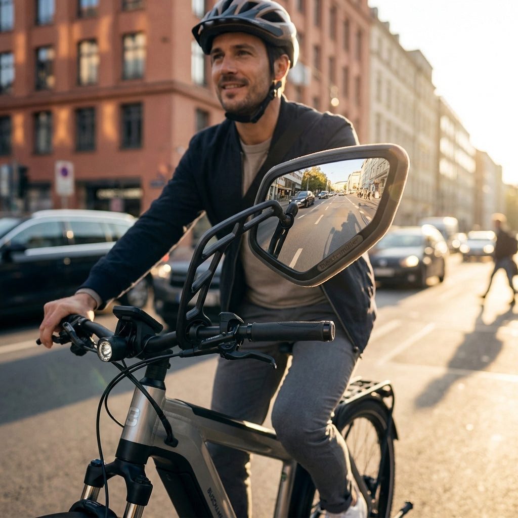 Busch + Müller Fahrradspiegel Busch&Müller Fahrradspiegel Cycle Star E lang Innenlenkerbef.14,5-18,5