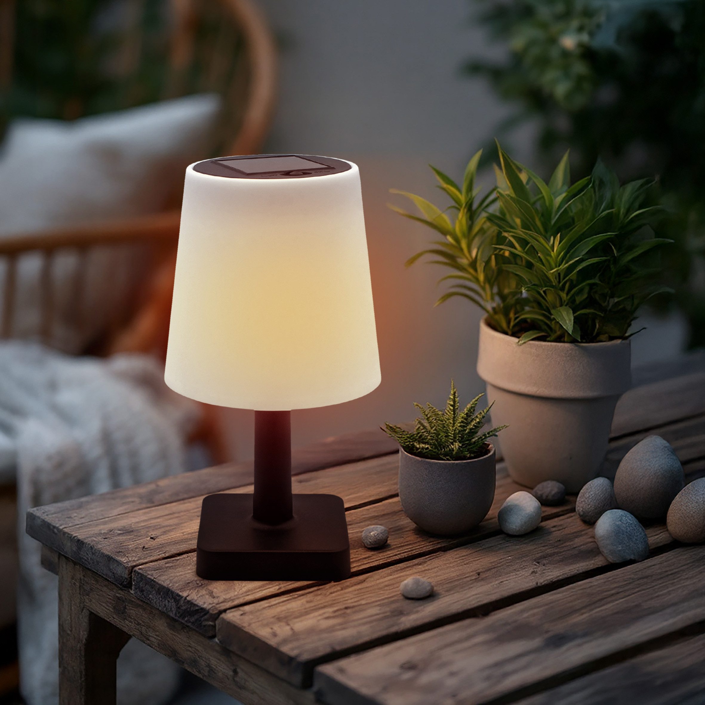 Spetebo LED Solarleuchte Tischleuchte für Außen günstig online kaufen