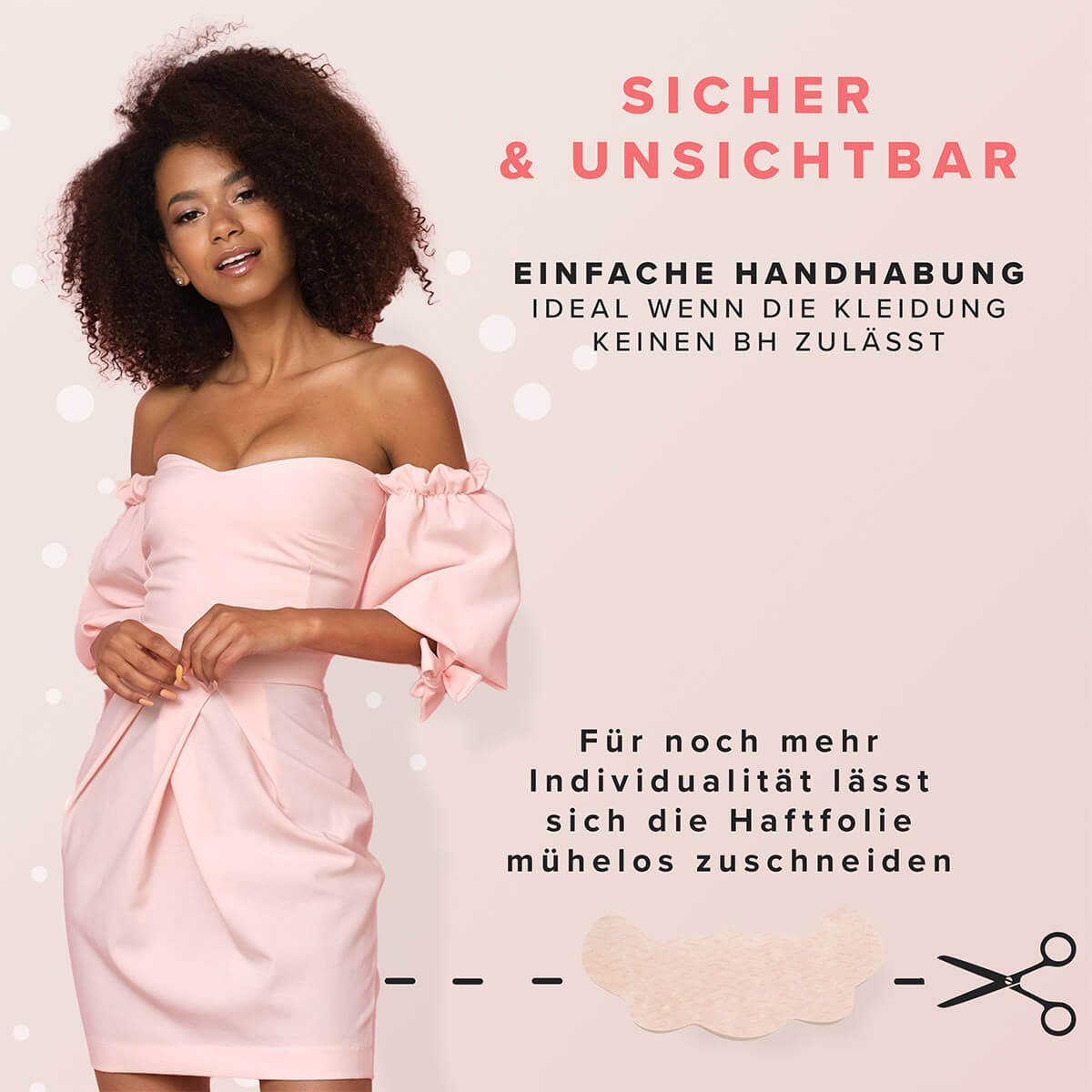 Miss Perfect Klebe-BH W2G1000123 Selbstklebender Papierfolien BH und Lift-up BH rückenfrei & unsichtbar