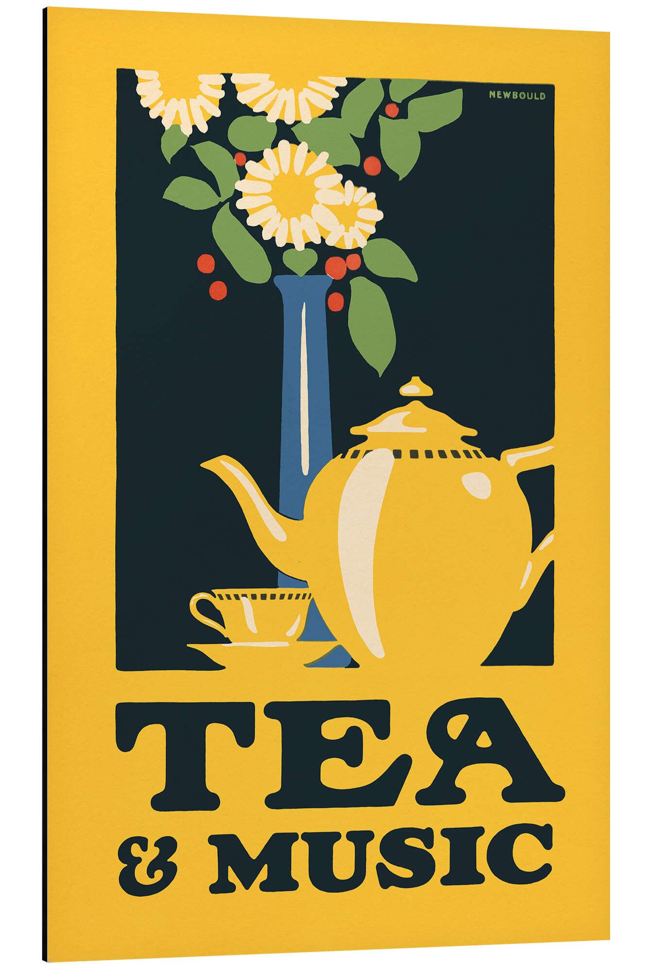 Posterlounge Wandbild Tee und Musik, um 1922, Frank Newbould, erhältlich als Poster, Leinwandbild, Wandsticker oder Acrylglasbild