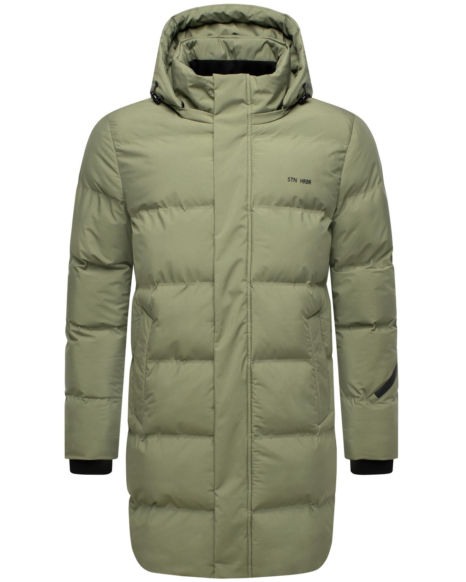 Stone Harbour Steppmantel Thadeek XX Warmer Mantel mit abnehmbarer und verstellbarer Kapuze