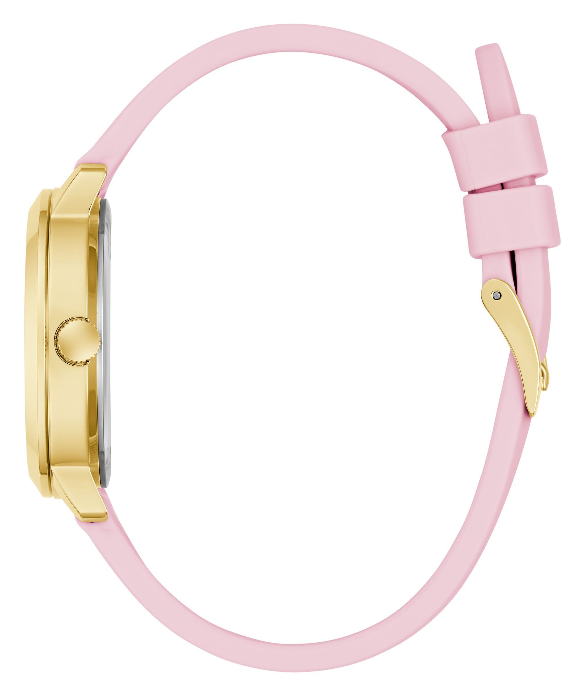 Guess Quarzuhr DEVOTION GW0998L2, Armbanduhr, Damenuhr, Silikonarmband, analog