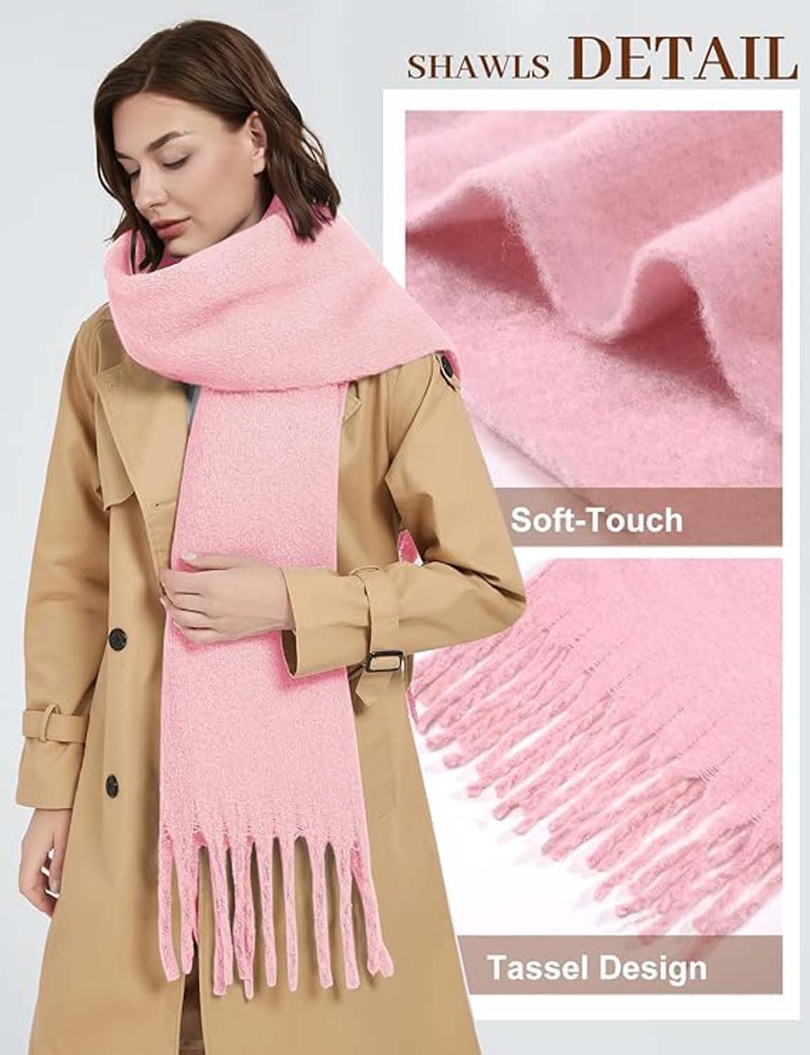 Coonoor Modeschal Damen Winter Halstuch Kuschelig Dicker Schal Tücher günstig online kaufen