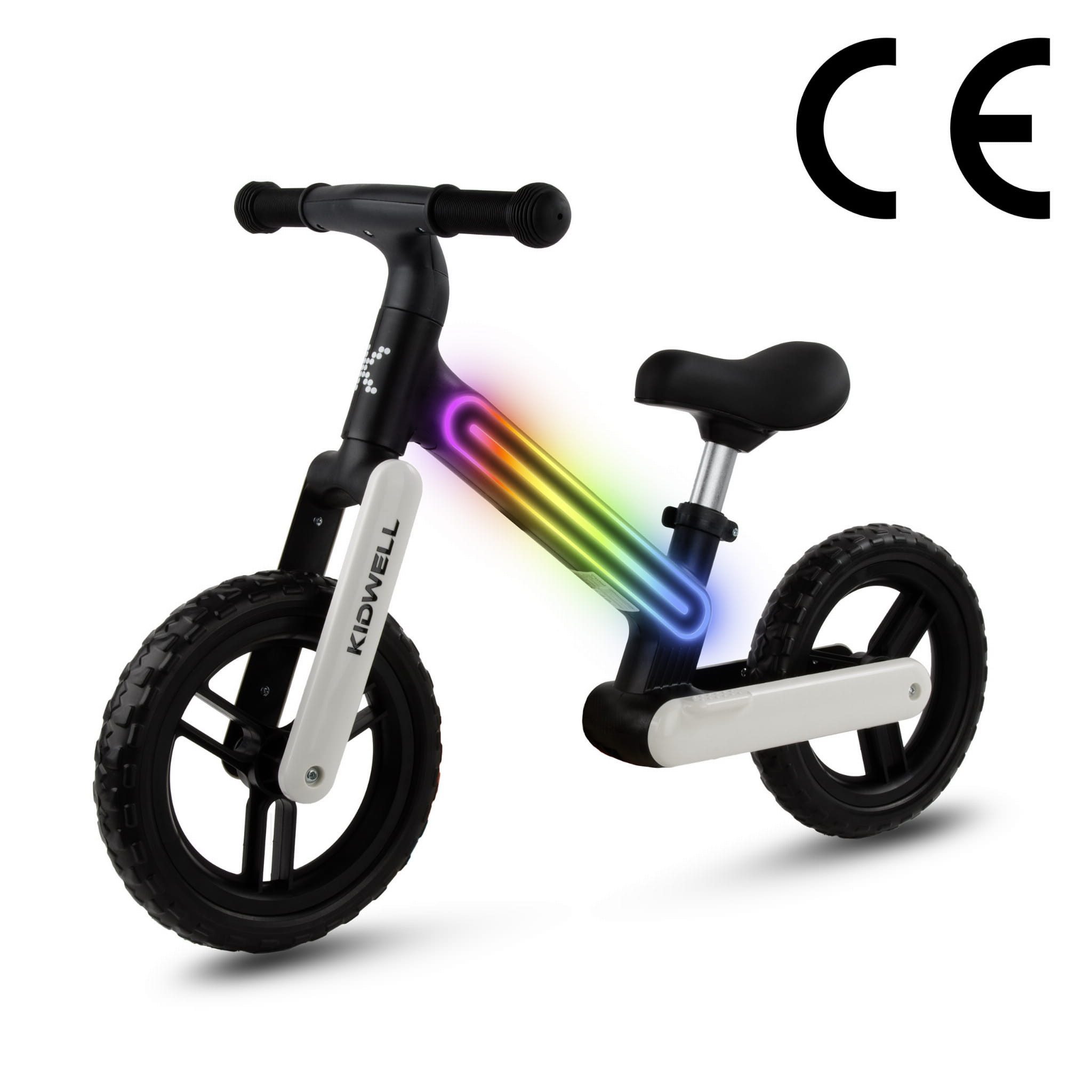 COIL Fahrrad-Laufrad Lauflernrad, Kinderlaufrad, Rutscher, Balance Bike, Nylonrahmen mit LED-Licht, EVA-Reifen, Gewicht: 3,05 kg