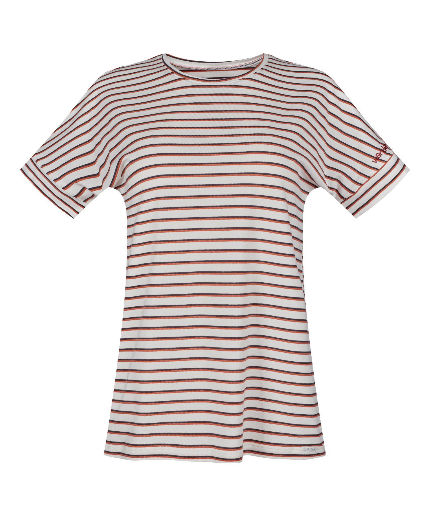 Skiny Pyjamaoberteil Damen Pyjamashirt Kurzarm (1-tlg) Modisches Design