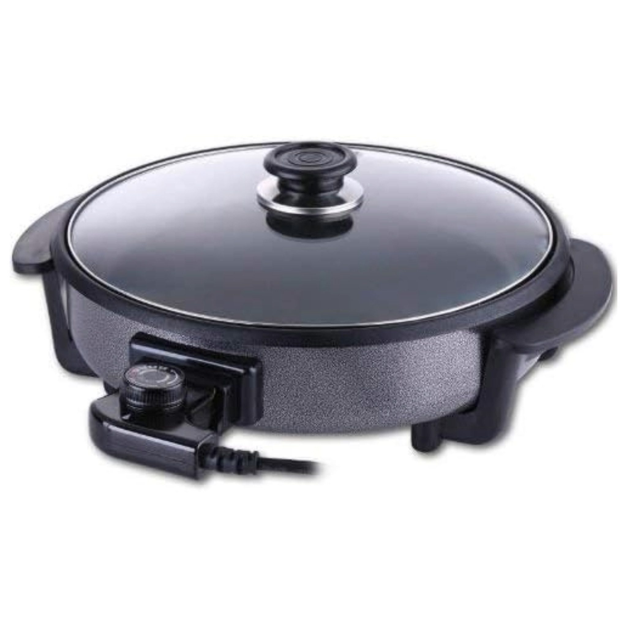SHOV Elektrische Pizzapfanne Shov Elektro-Pizzapfanne, Antihaftbeschichtung, 42×7 cm, 1500 W