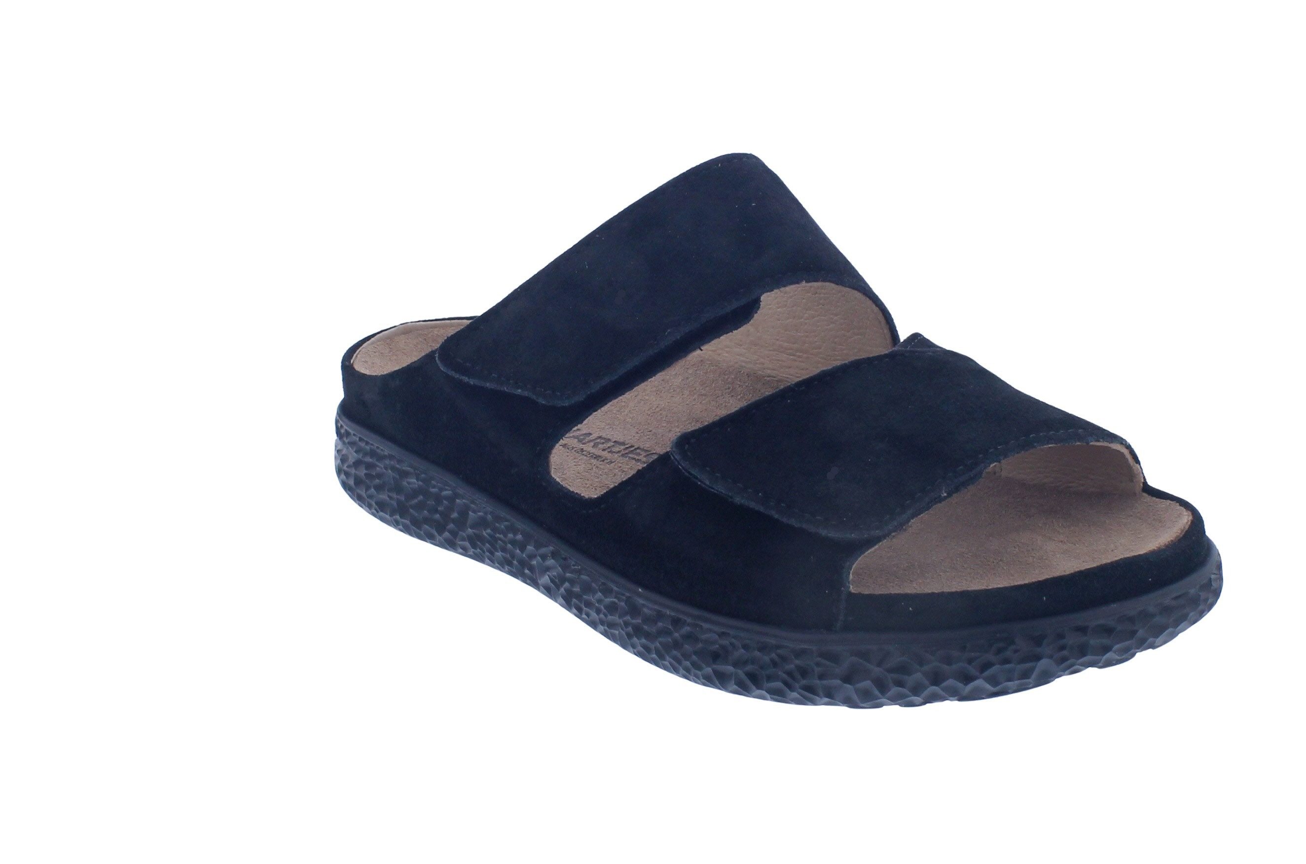 Hartjes Hartjes Groove Pantolette 122.1221/3001.00 Weite H Schwarz Velourleder Pantolette