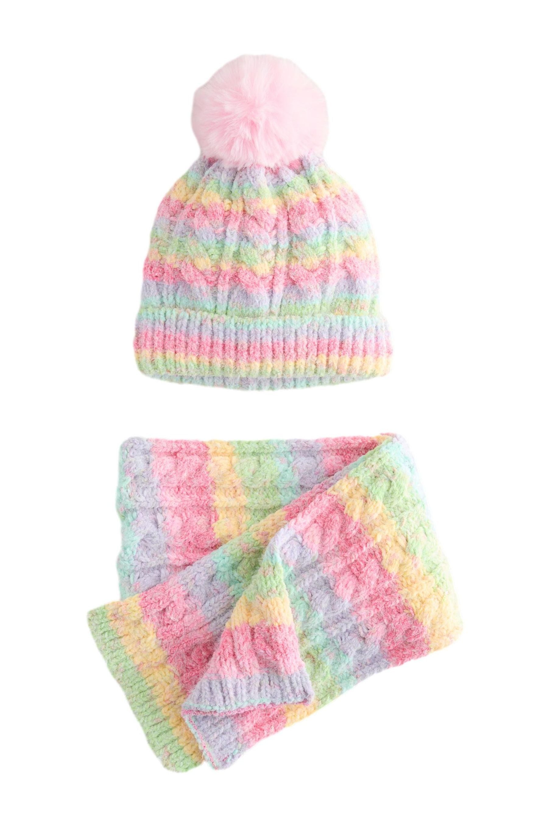 Beanie Set aus Beanie und Schlauchschal
